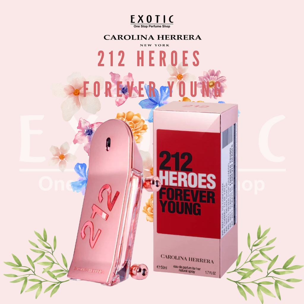 Perfume Carolina Herrera 212 Heroes Forever Young Eau de Parfum Feminino 50ML