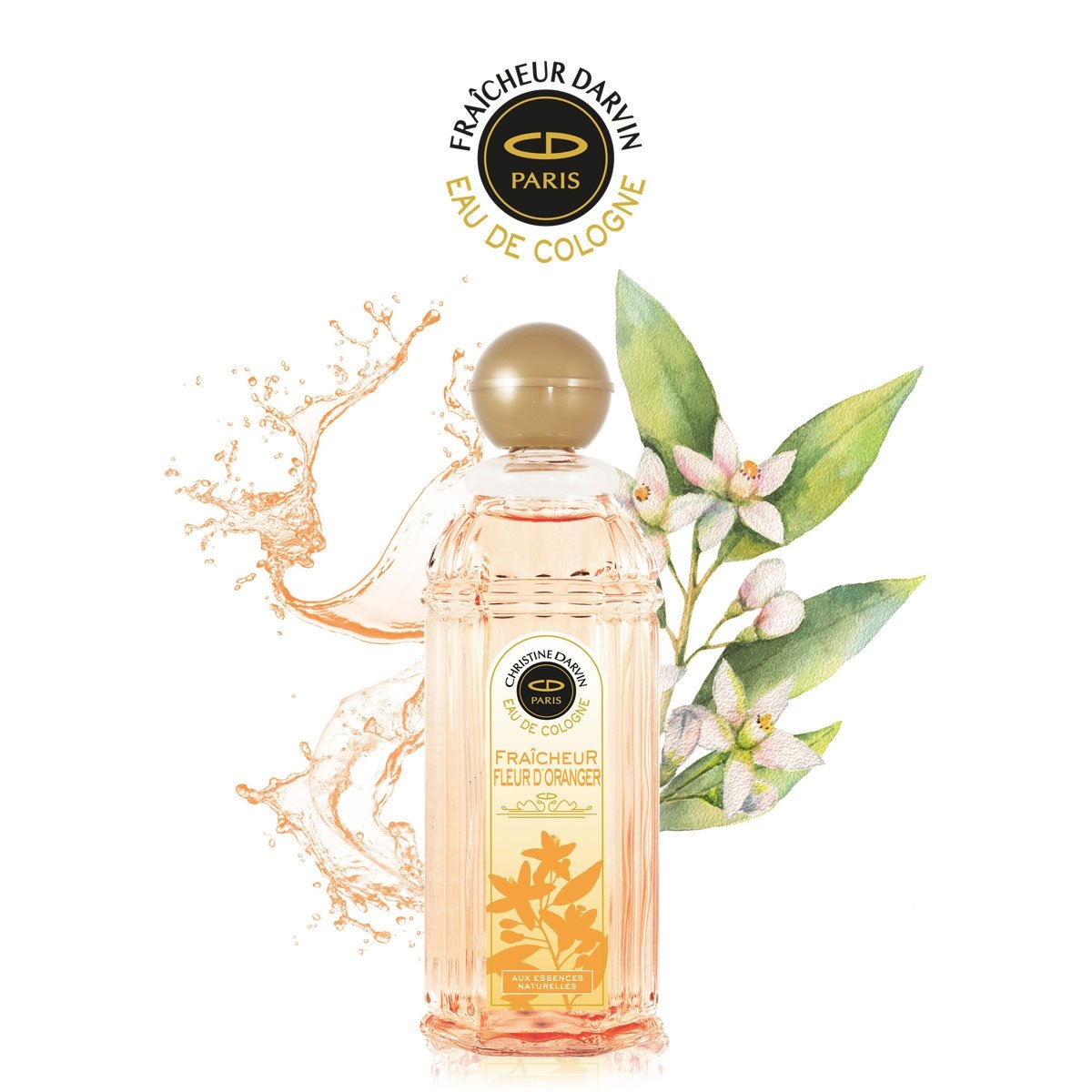 Perfume Christine Darvin Fraicheur Fleur D'Oranger Eau de Cologne Feminino 250ML
