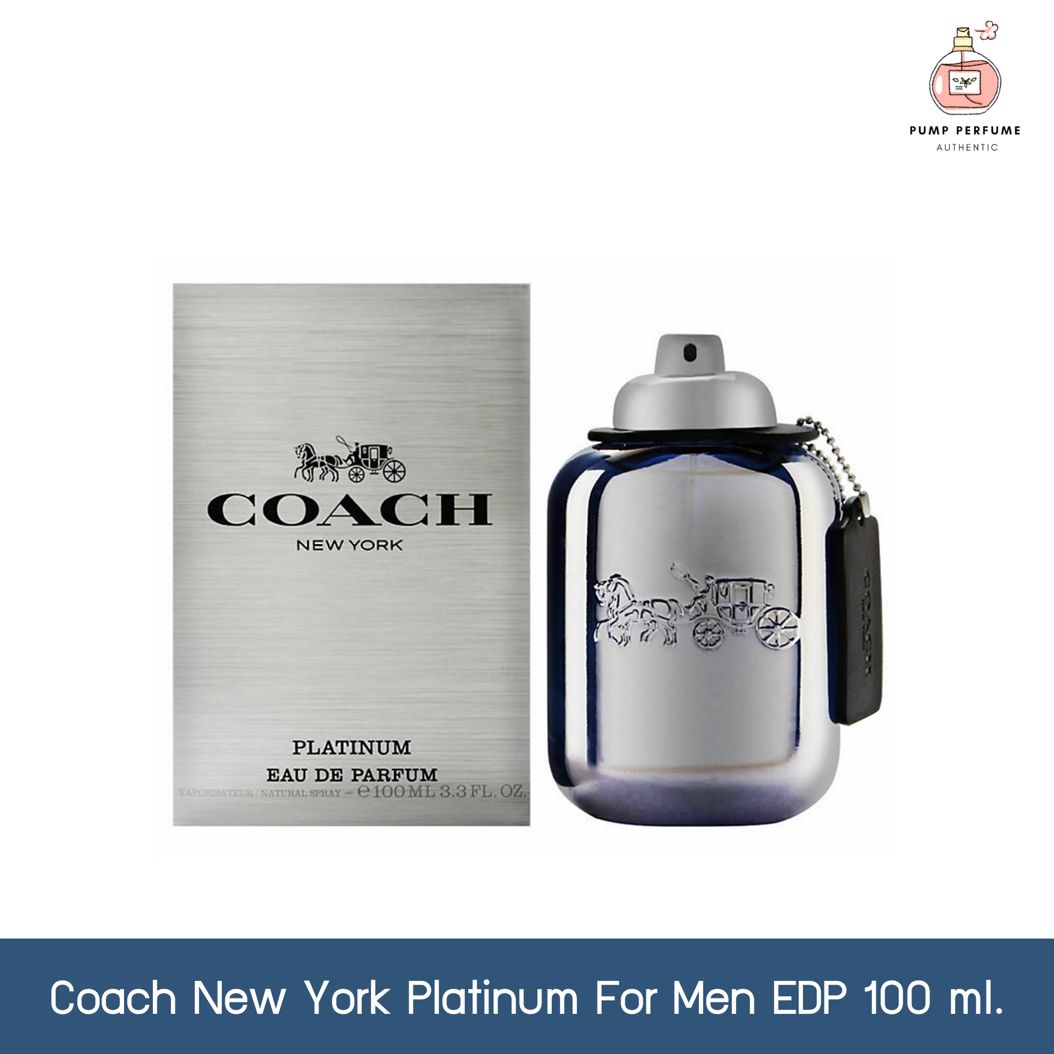 Perfume Coach New York Platinum Eau de Parfum Masculino 100ML