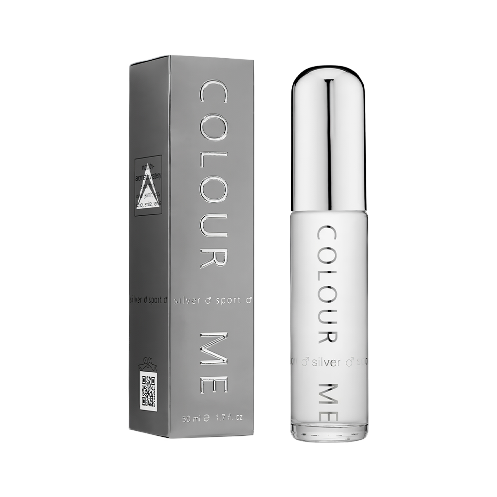 Perfume Colour Me Silver Sport Eau de Parfum Masculino 50ML