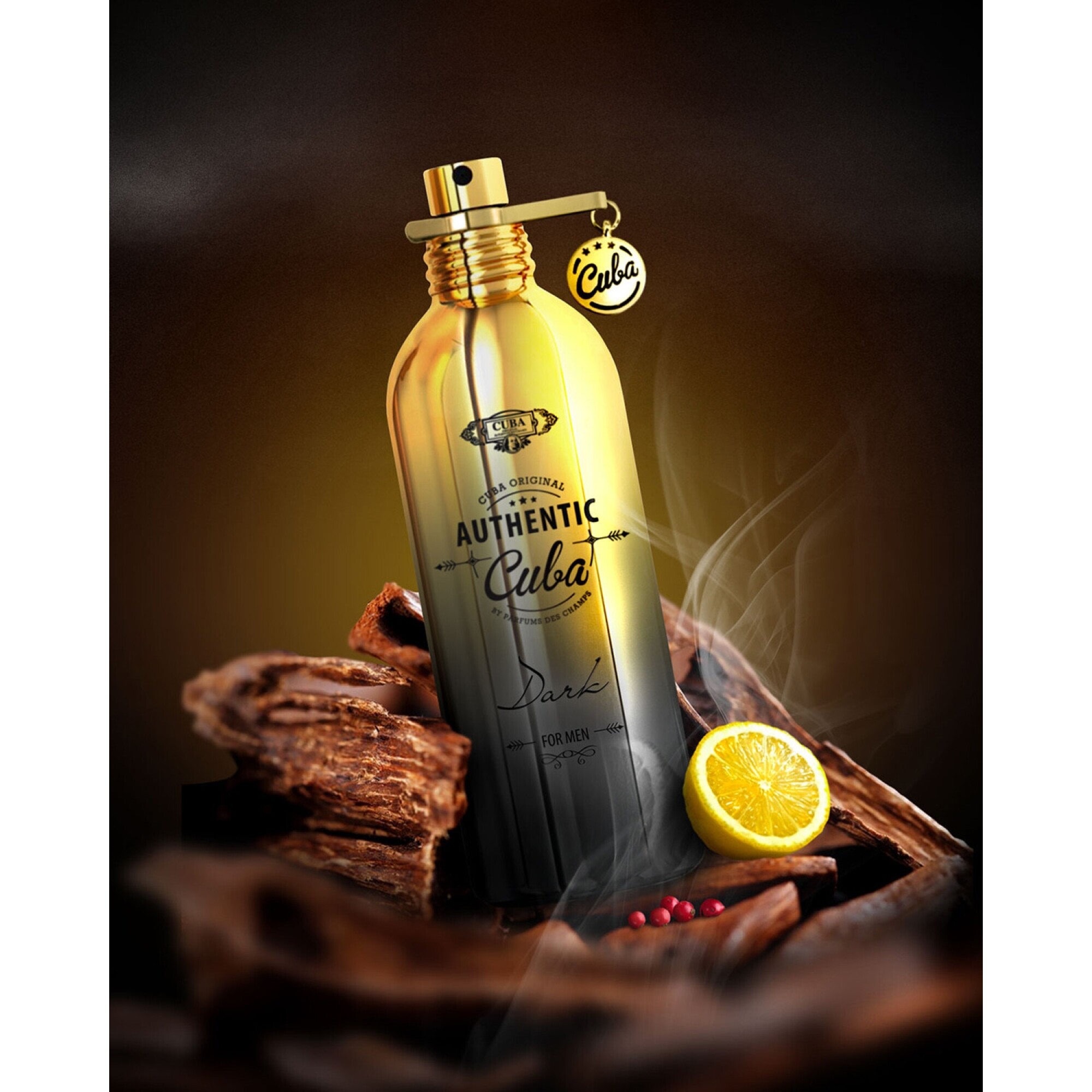 Perfume Cuba Authentic Dark For Men Eau de Toilette Masculino 100ML