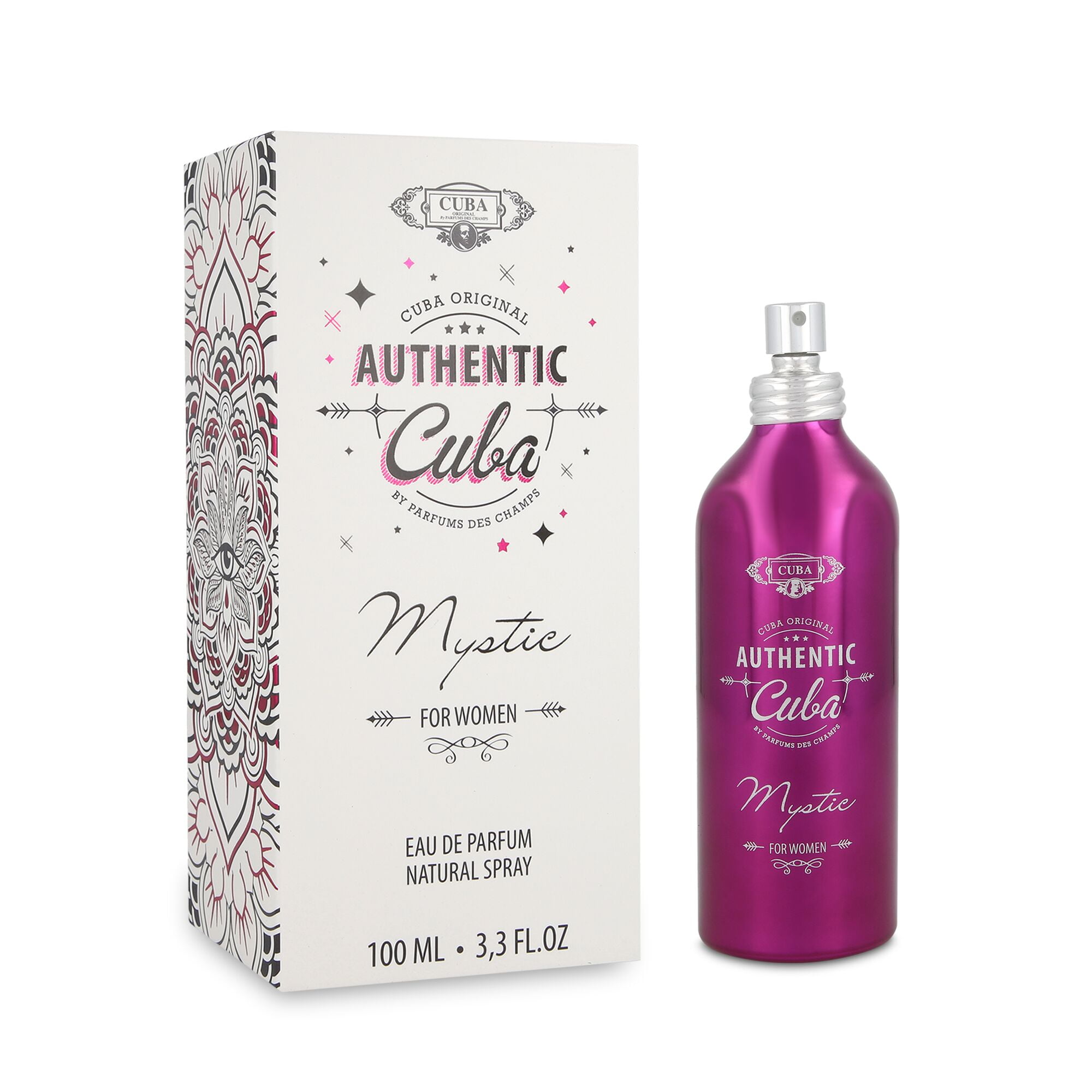 Perfume Cuba Authentic Mystic For Women Eau de Parfum Feminino 100ML