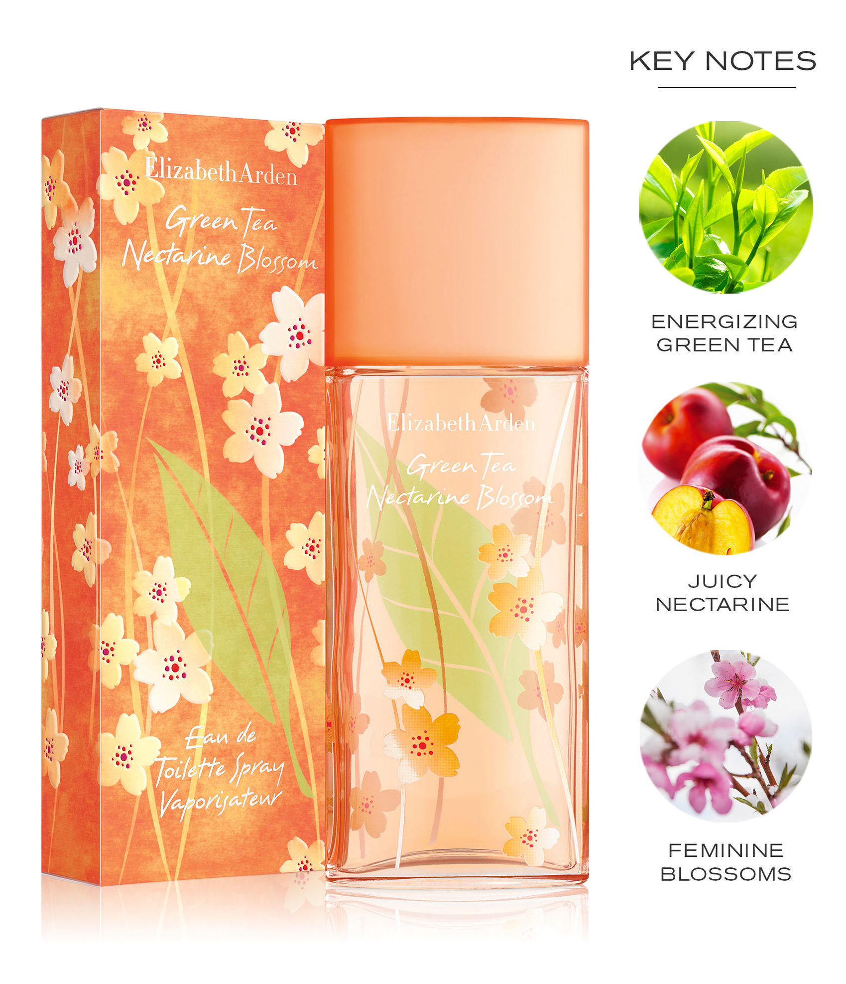 Perfume Elizabeth Arden Green Tea Nectarine Blossom Eau de Toilette Feminino 50ML