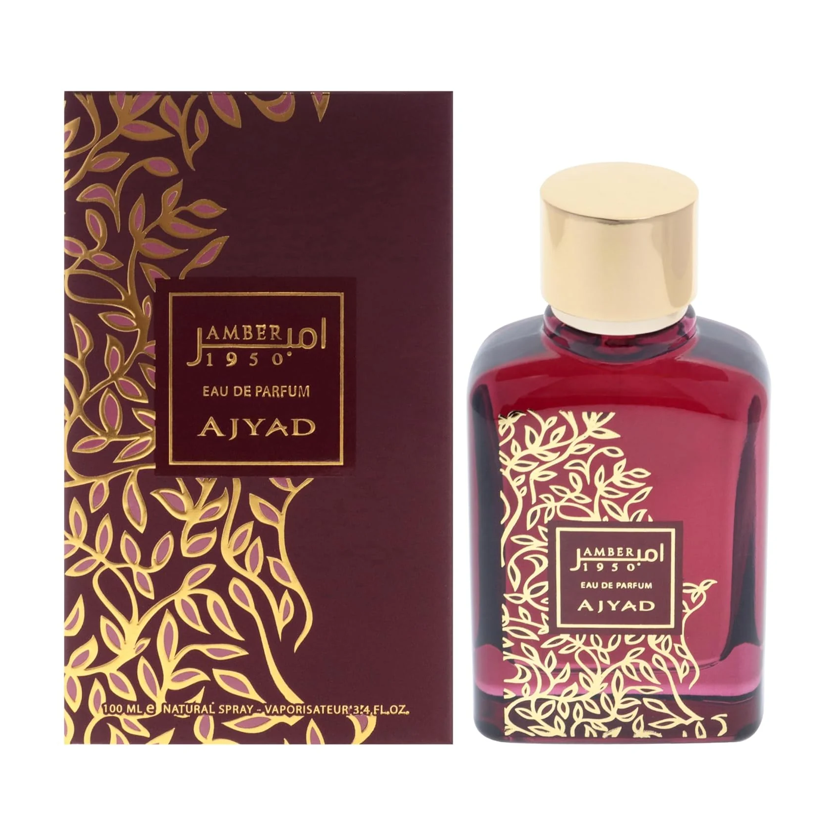 Perfume Ajyad Amber 1950 Eau de Parfum Feminino 100ML