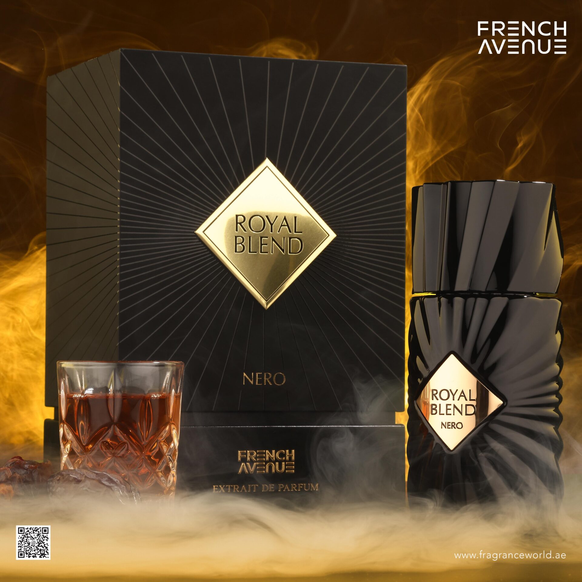 Perfume French Avenue Royal Blend Nero Extrait de Parfum Unissex 100ML