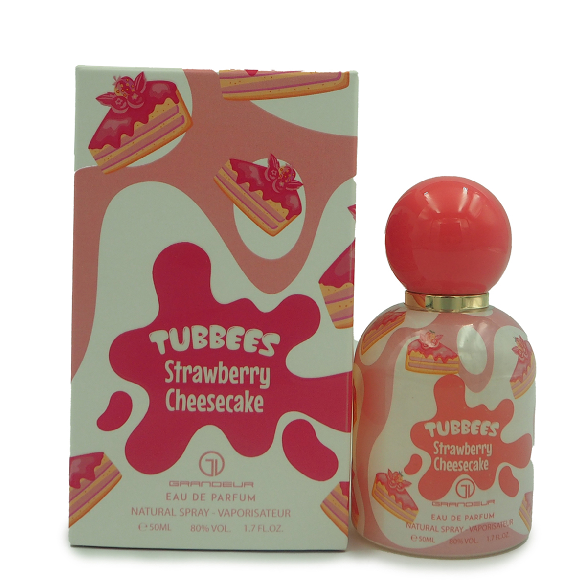 Perfume Grandeur Tubbees Strawberry Cheesecake Eau de Parfum Feminino 50ML