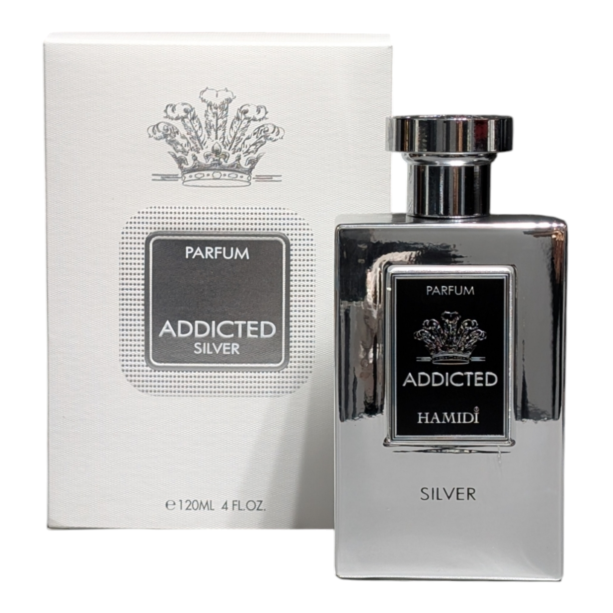 Perfume Hamidi Addicted Silver Parfum Unissex 120ML