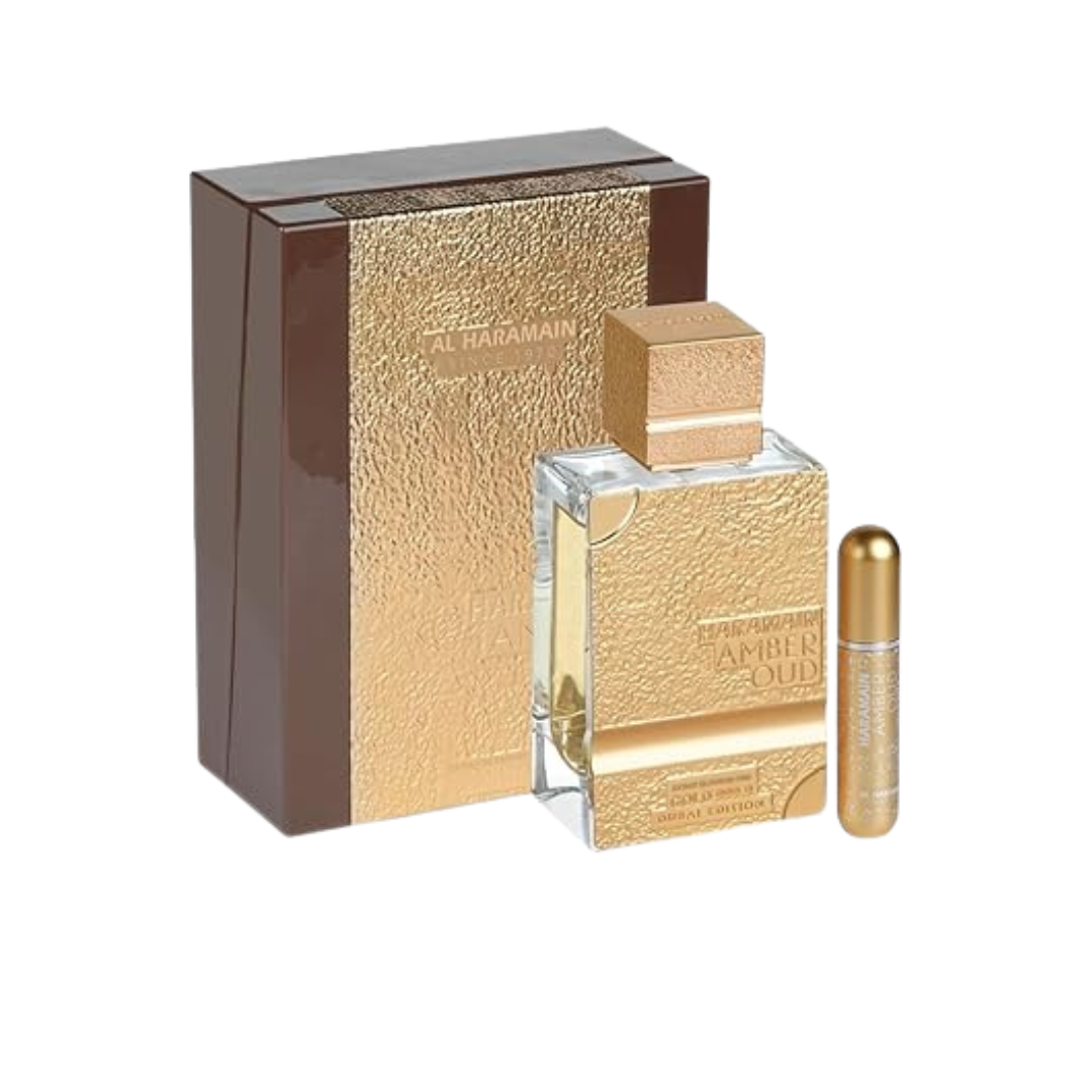 Perfume Al Haramain Amber Oud Gold 999.9 Dubai Edition Extrait de Parfum Unissex 100ML