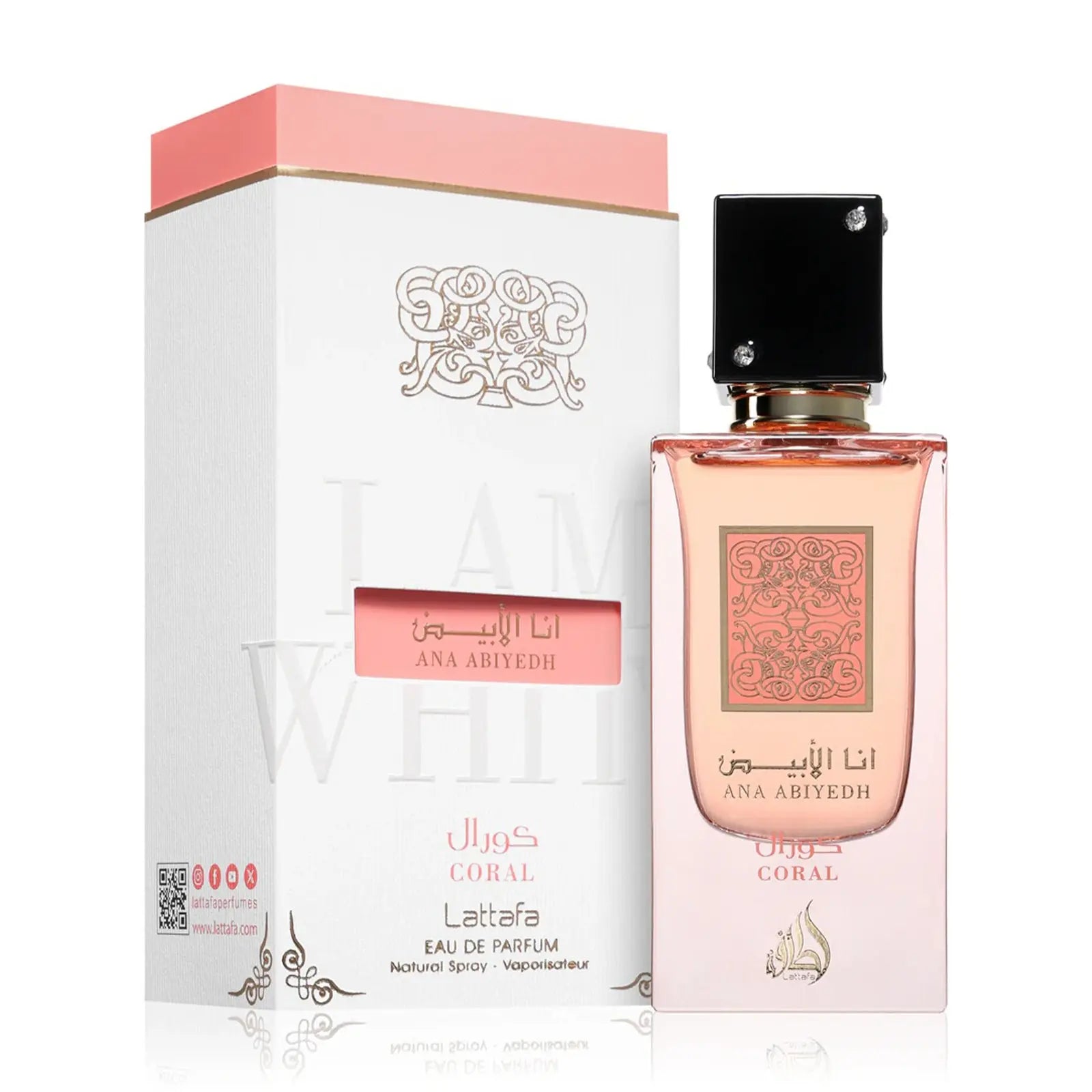 Perfume Lattafa Ana Abiyedh Coral Eau de Parfum Unissex 60ML