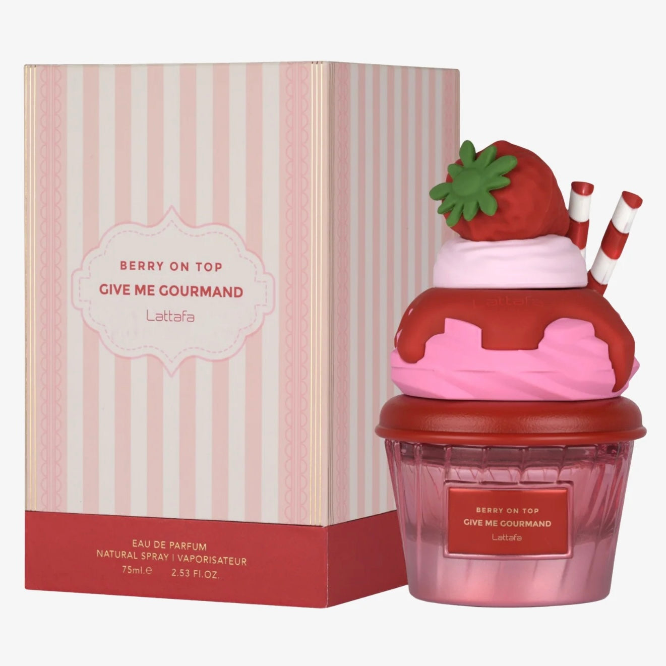 Perfume Lattafa Give Me Gourmand Berry On Top Eau de Parfum Feminino 75ML