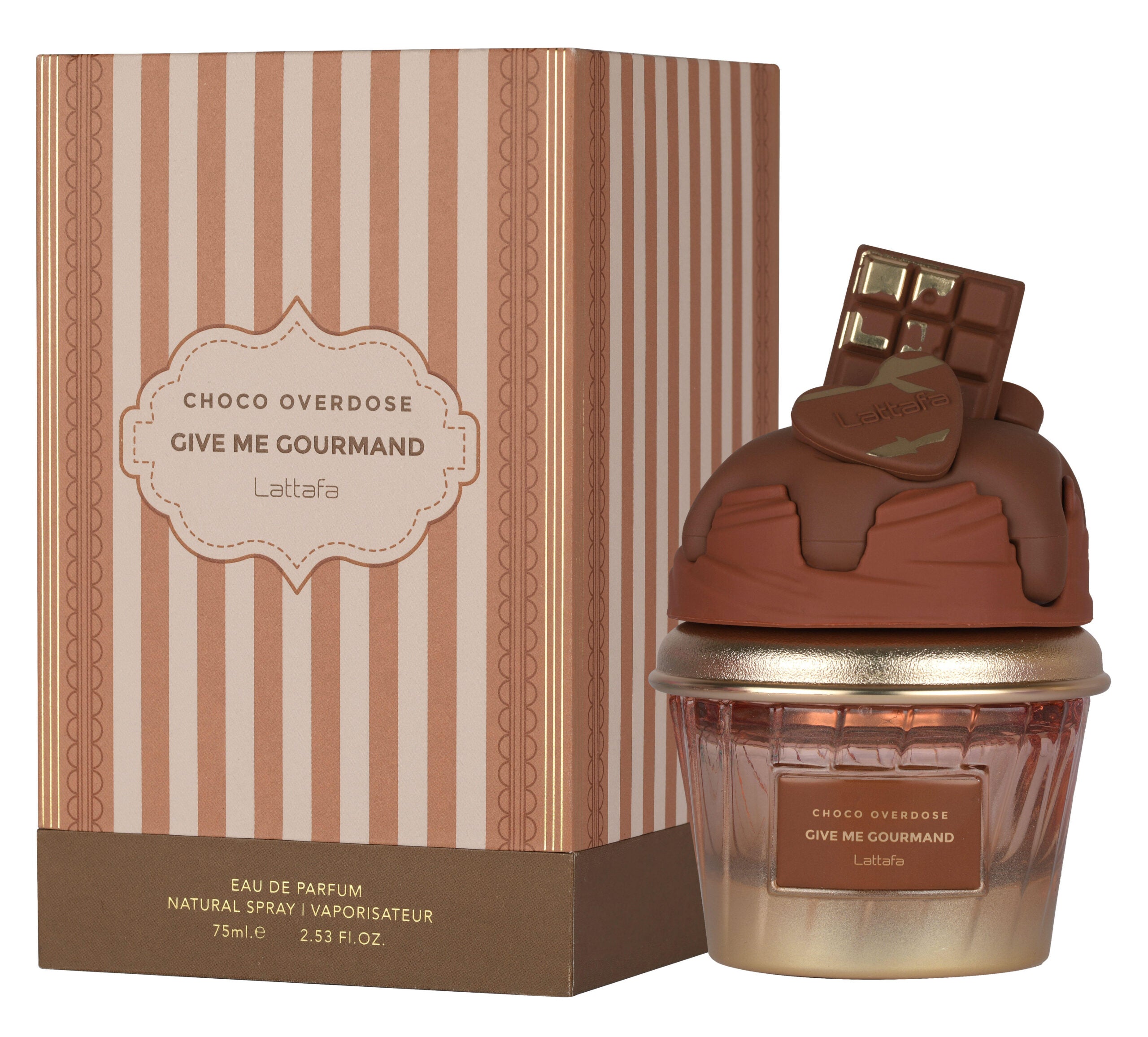 Perfume Lattafa Give Me Gourmand Choco Overdose Eau de Parfum Feminino 75ML