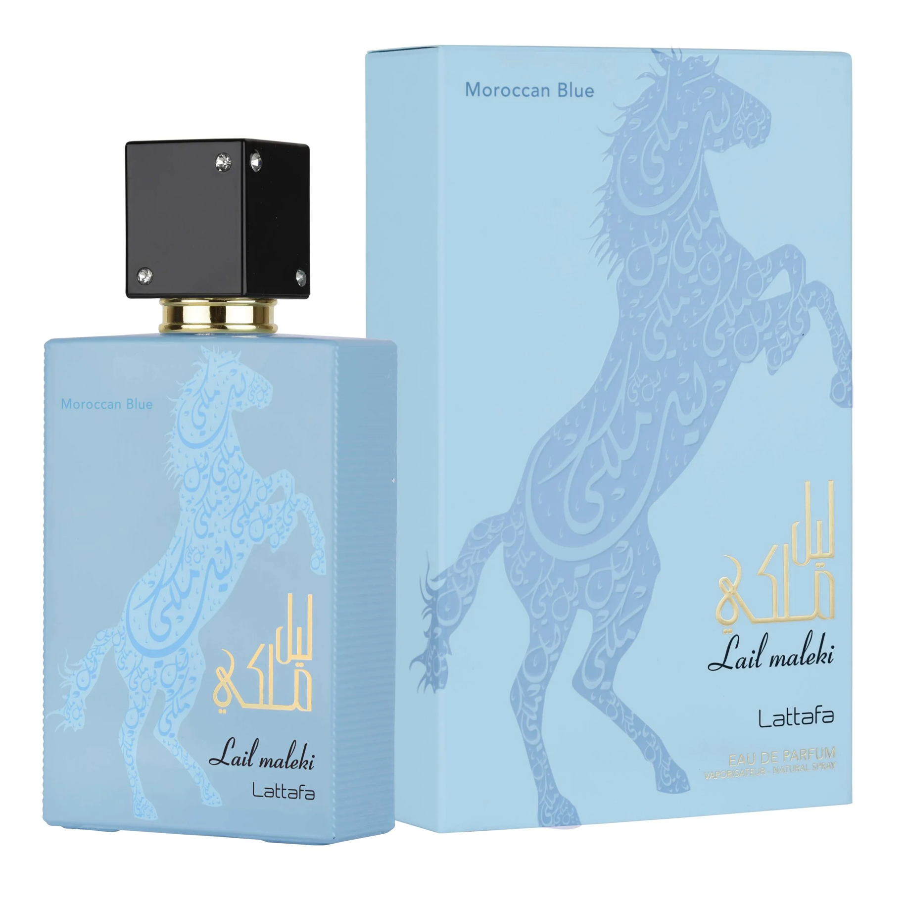 Perfume Lattafa Lail Maleki Moroccan Blue Eau de Parfum Masculino 100ML