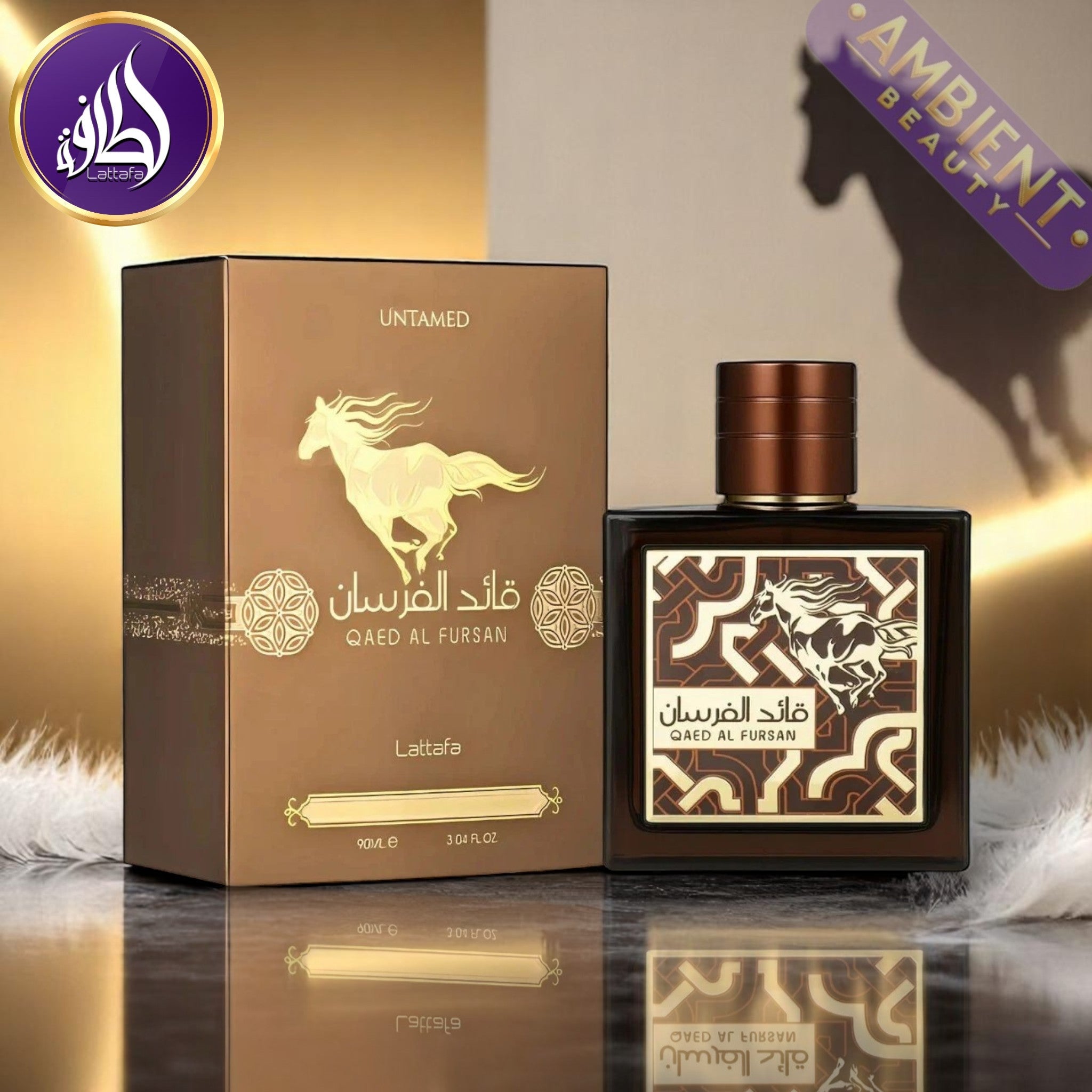 Perfume Lattafa Qaed Al Fursan Untamed Eau de Parfum Unissex 90ML