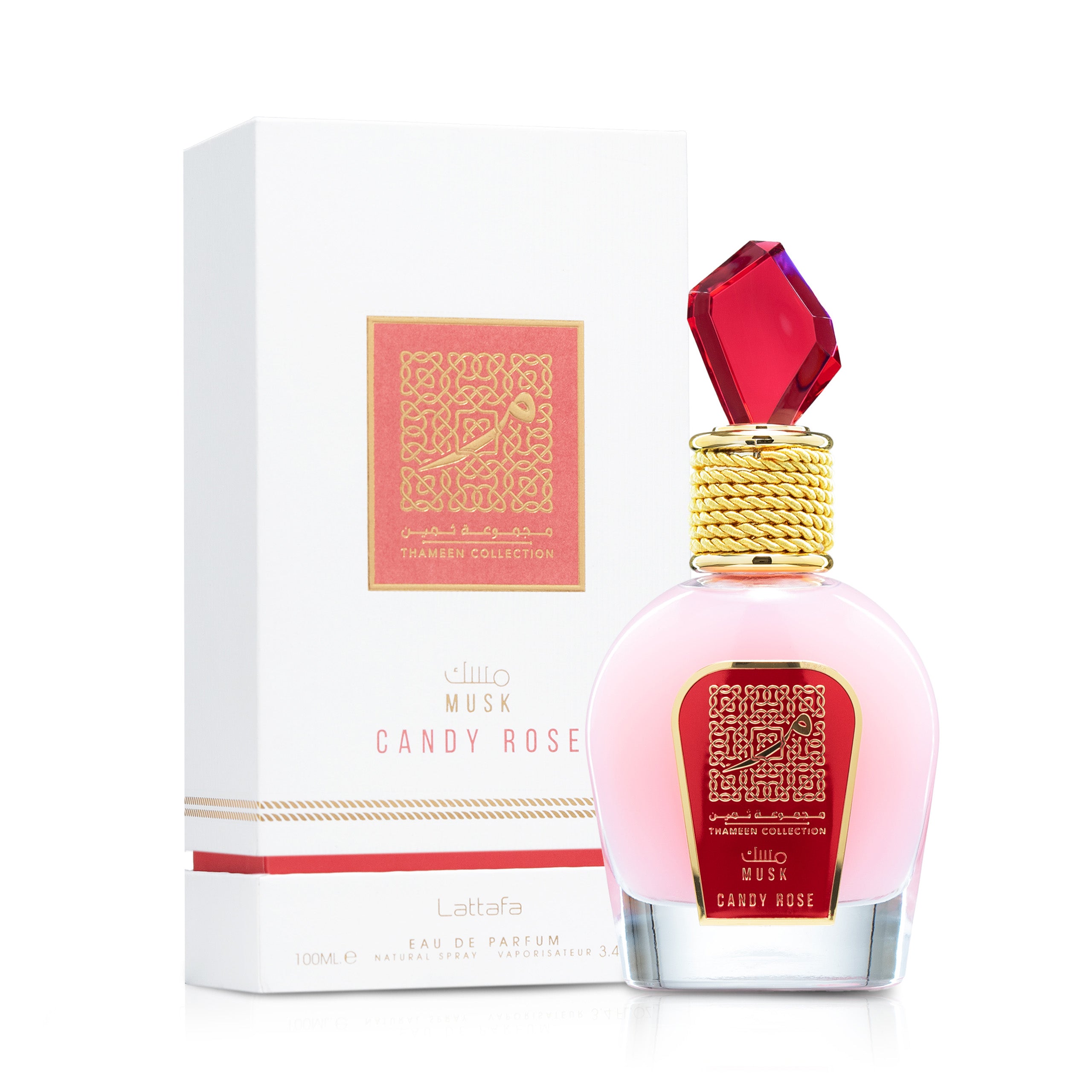 Perfume Lattafa Thameen Musk Candy Rose Eau de Parfum Feminino 100ML