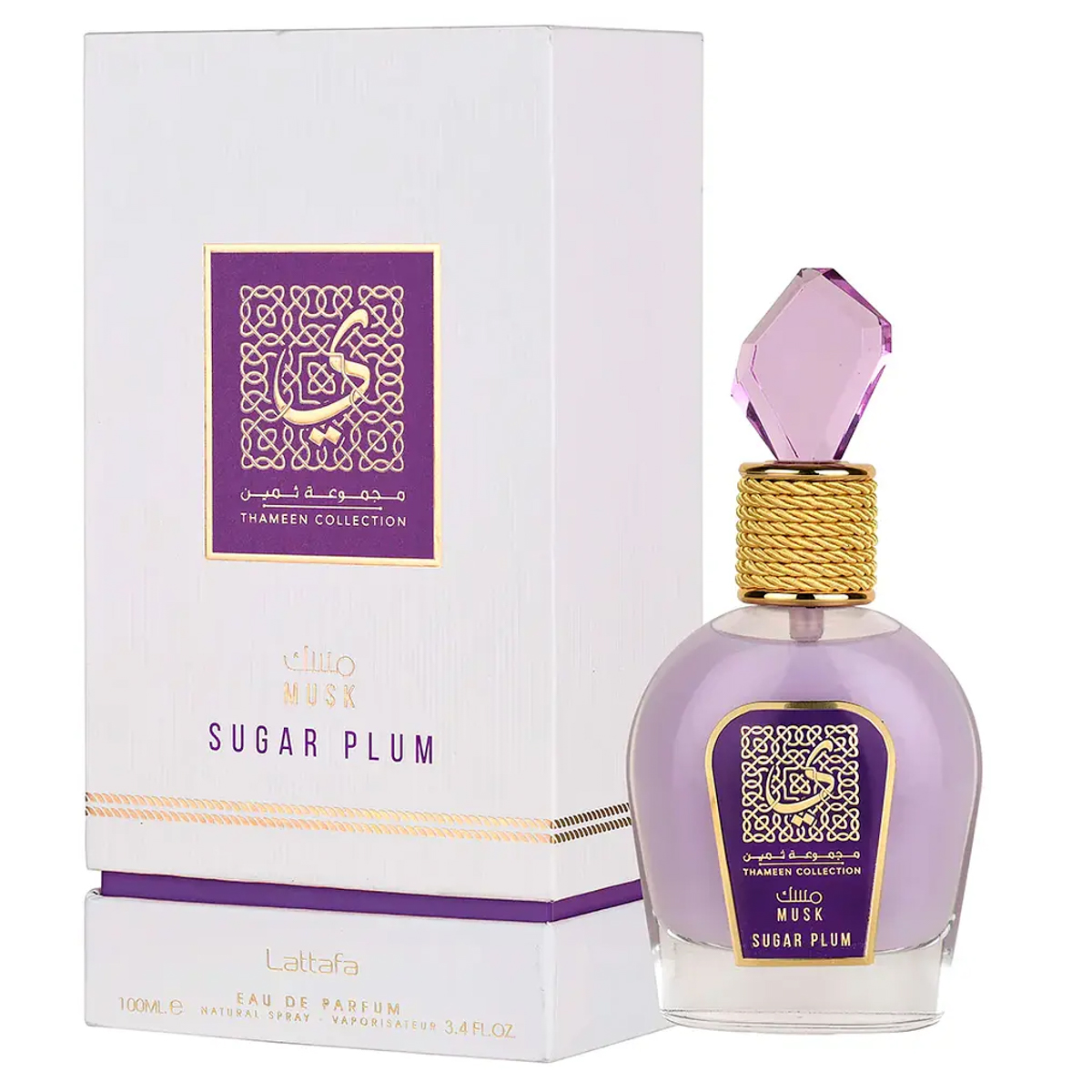 Perfume Lattafa Thameen Musk Sugar Plum Eau de Parfum Feminino 100ML