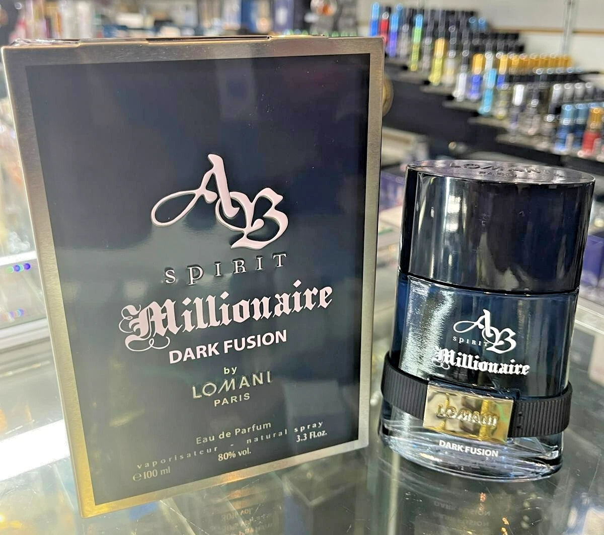 Perfume Lomani Spirit Millionaire Dark Fusion Eau de Parfum Masculino 100ML