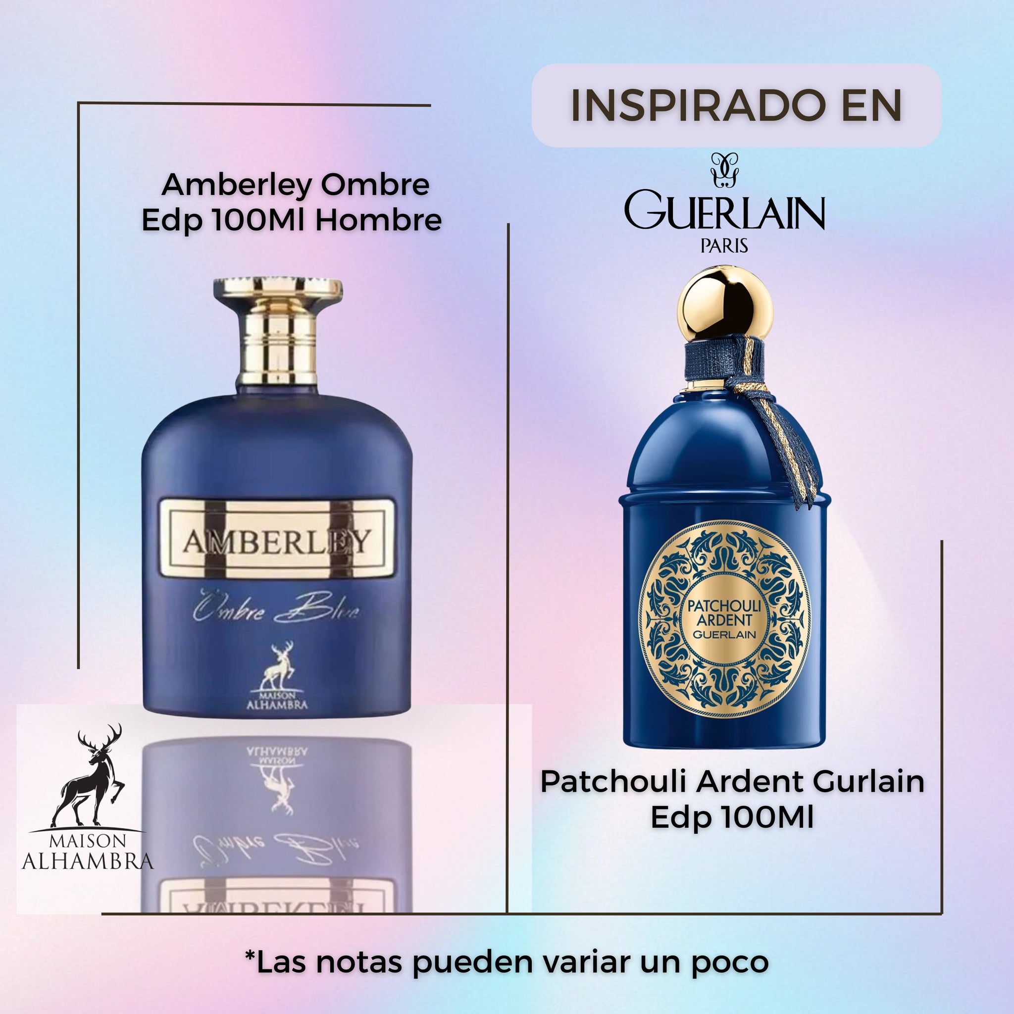 Perfume Maison Alhambra Amberley Ombre Blue Eau de Parfum Unissex 100ML