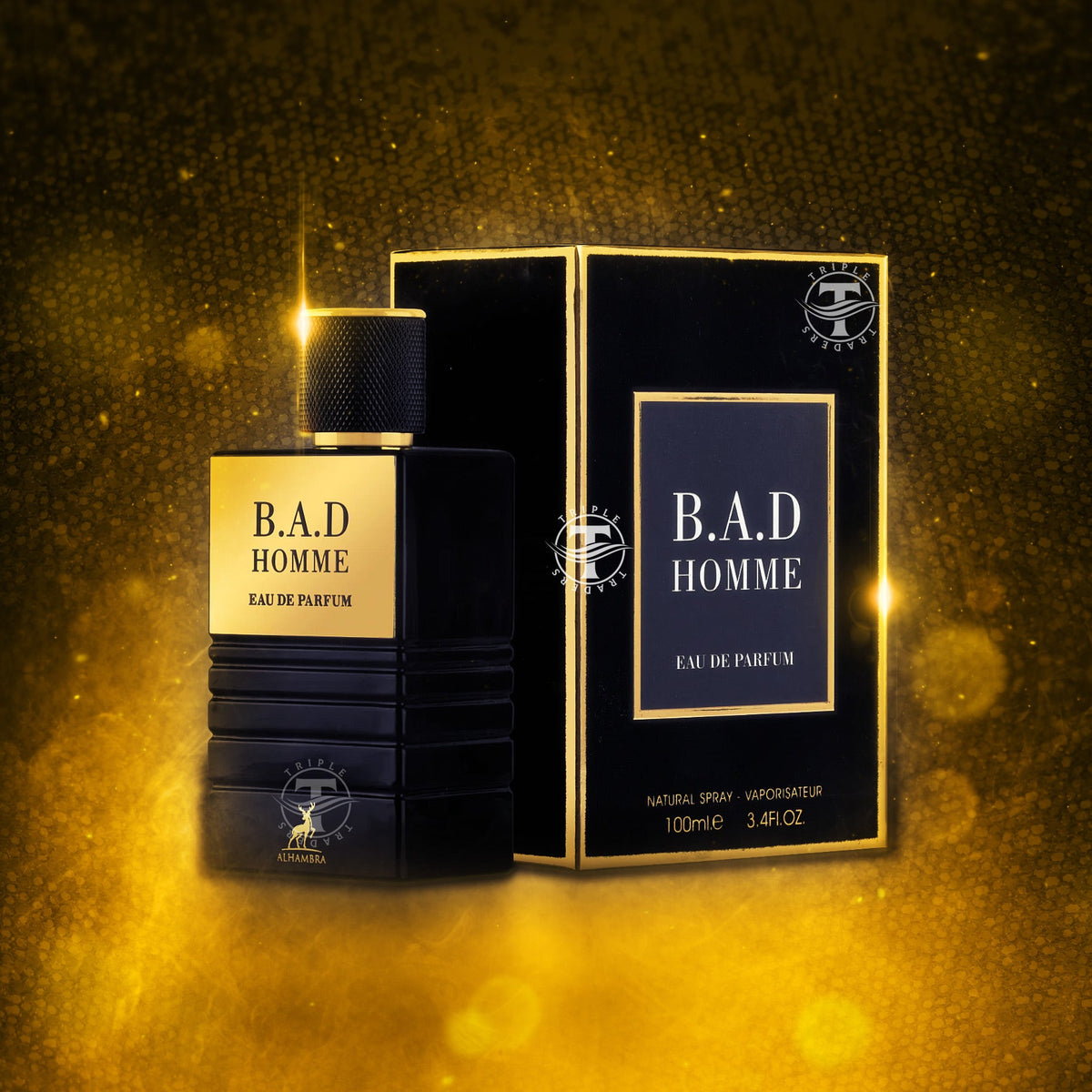 Perfume Maison Alhambra B.A.D Homme Eau de Parfum Masculino 100ML