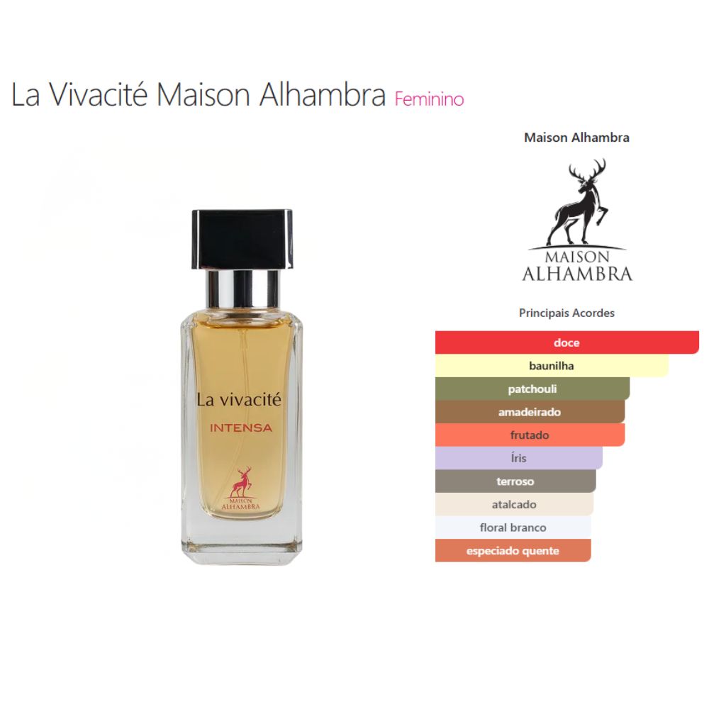 Perfume Maison Alhambra La Vivacité Intensa Eau de Parfum Feminino 30ML