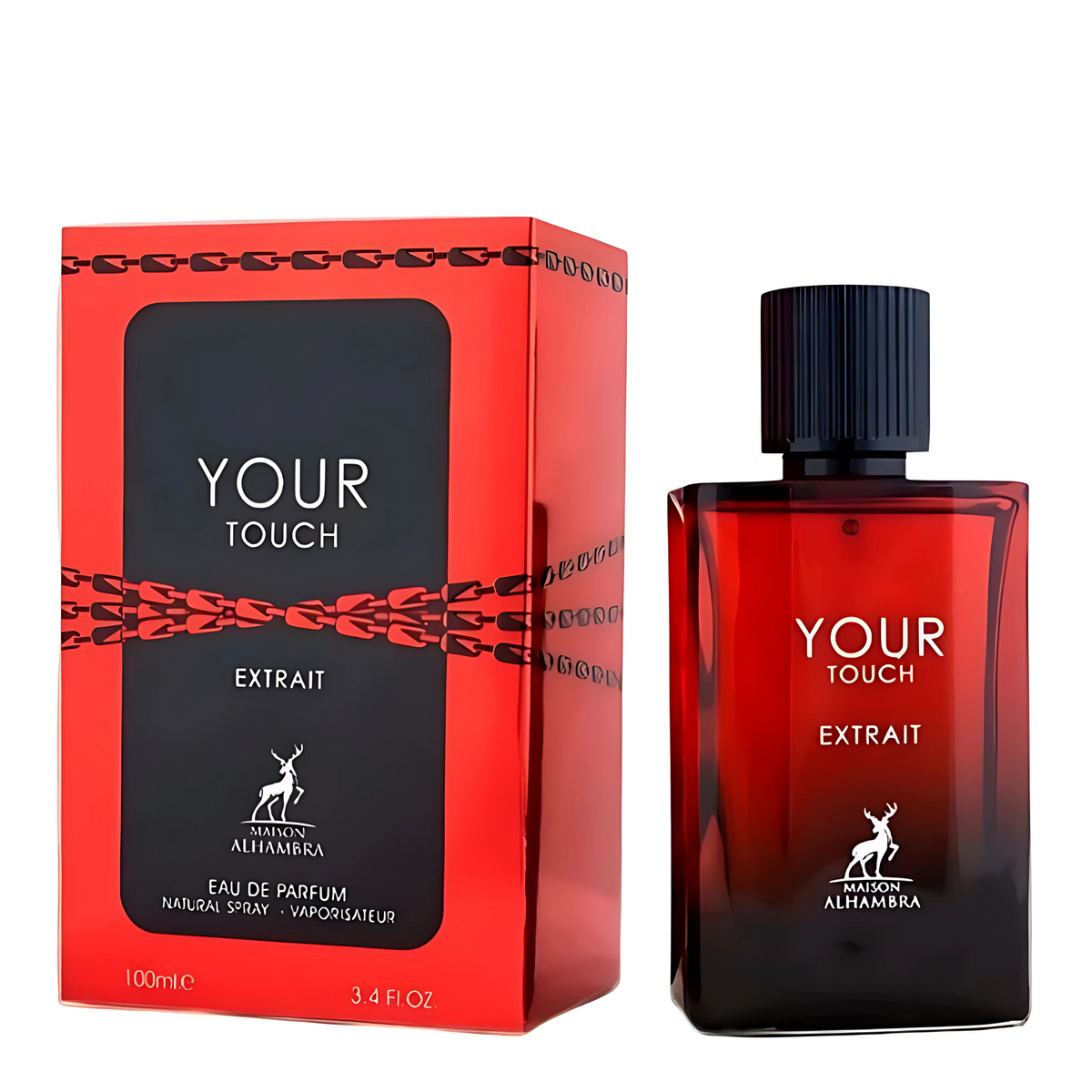Perfume Maison Alhambra Your Touch Extrait Eau de Parfum Masculino 100ML