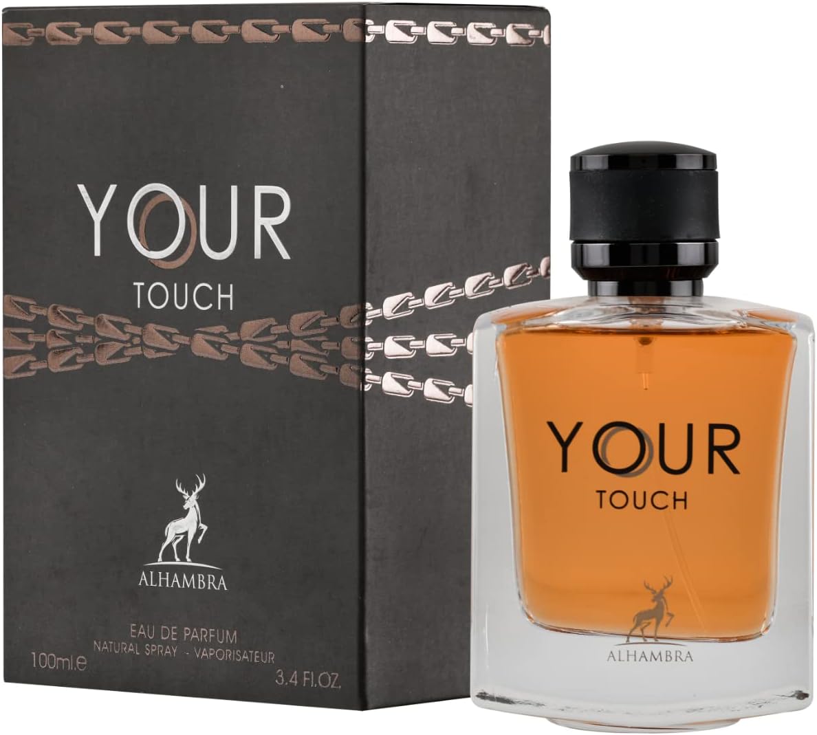 Perfume Maison Alhambra Your Touch Leather Eau de Parfum Masculino 100ML