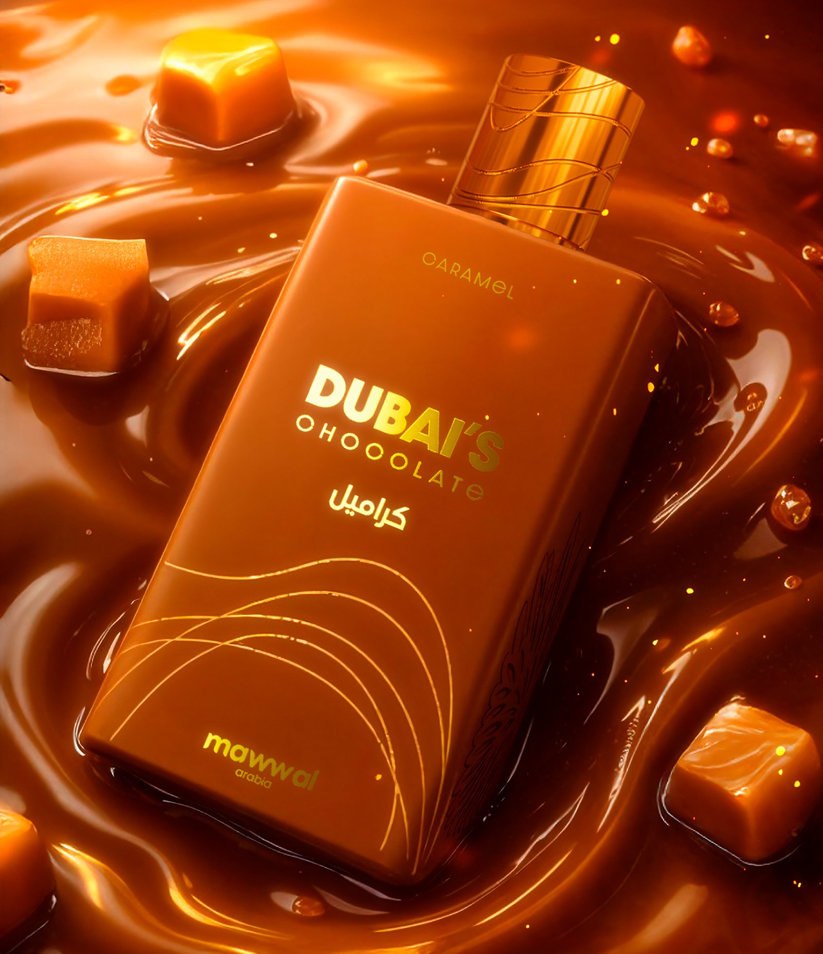 Perfume Mawwal Dubai's Chocolate Caramelo Eau de Parfum Unissex 100ML