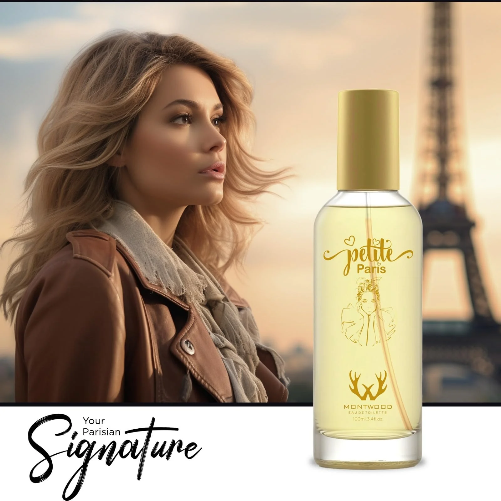 Perfume Montwood Petite Paris Eau de Toilette Feminino 100ML