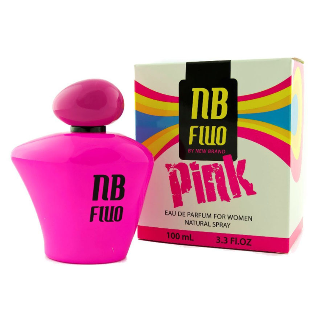 Perfume New Brand Fluo Pink Eau de Parfum Feminino 100ML