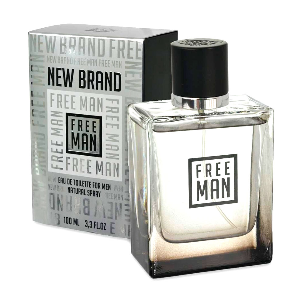 Perfume New Brand Free Man Eau de Toilette Masculino 100ML