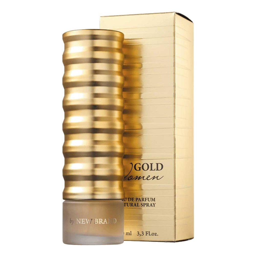 Perfume New Brand Gold Women Eau de Parfum Feminino 100ML