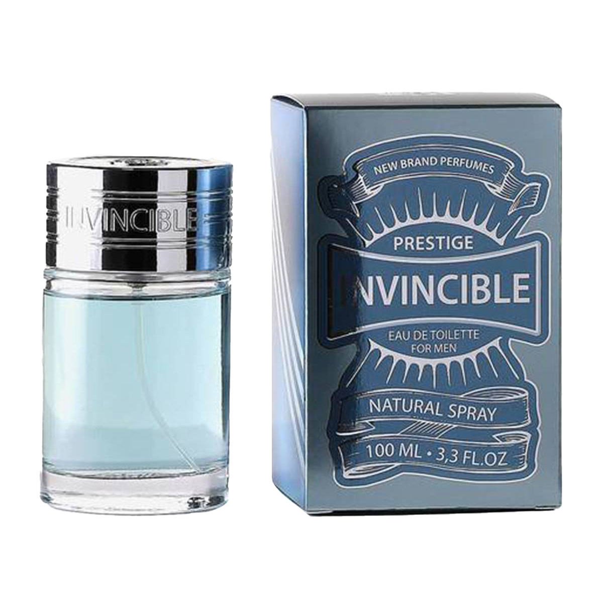 Perfume New Brand Prestige Invincible Eau de Toilette Masculino 100ML