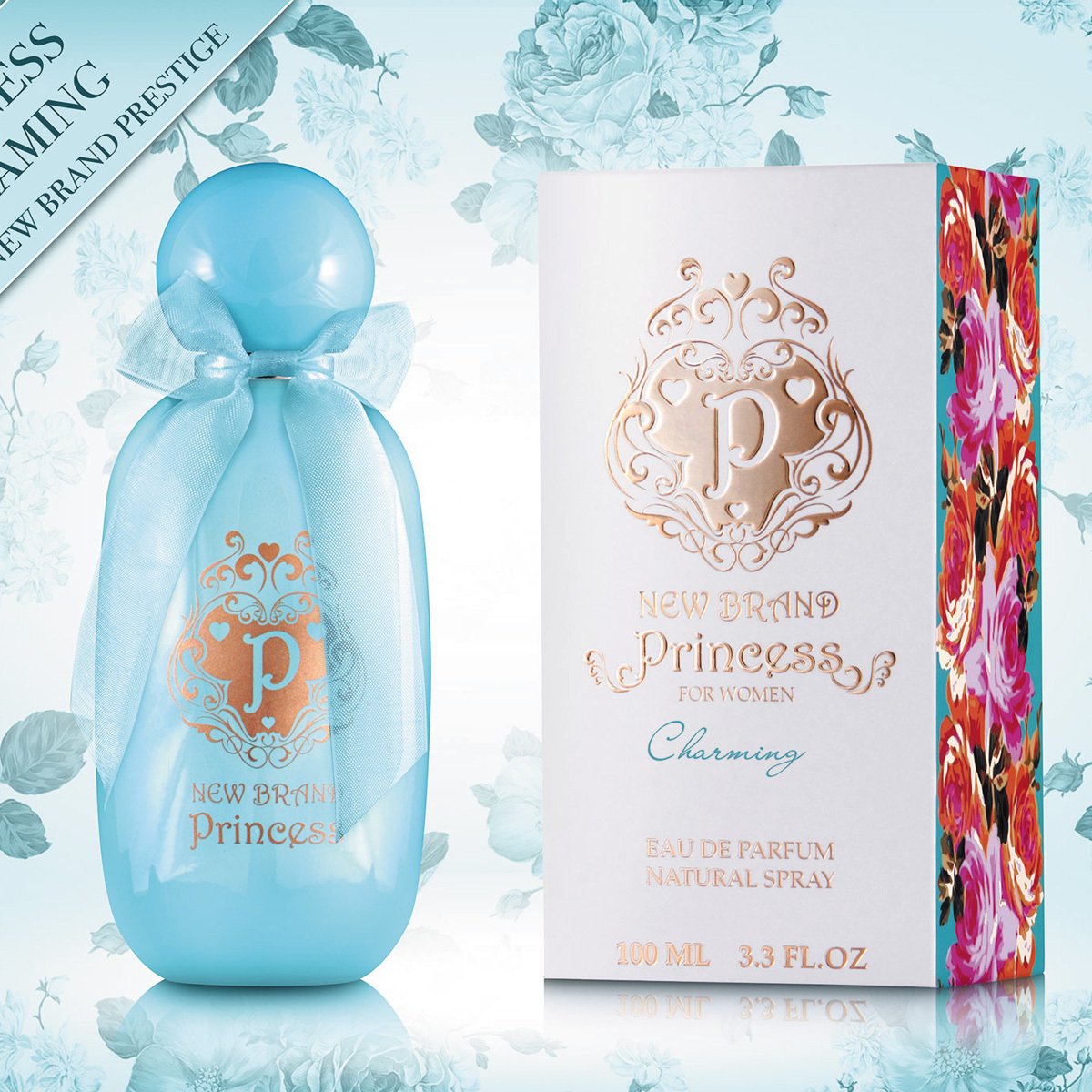 Perfume New Brand Princess Charming Eau de Parfum Feminino 100ML