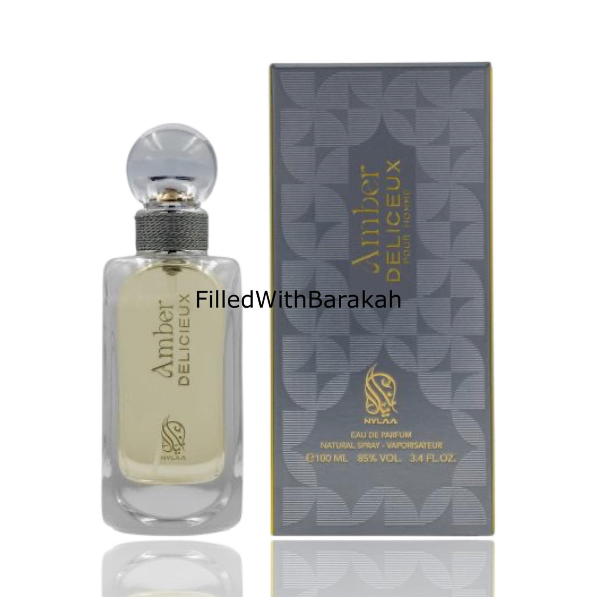 Perfume Nylaa Amber Deliceux Eau de Parfum Unissex 100ML