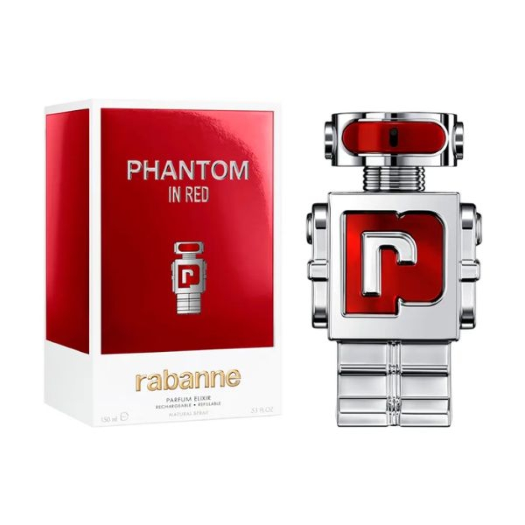 Perfume Paco Rabanne Phantom In Red Parfum Elixir Masculino 50ML