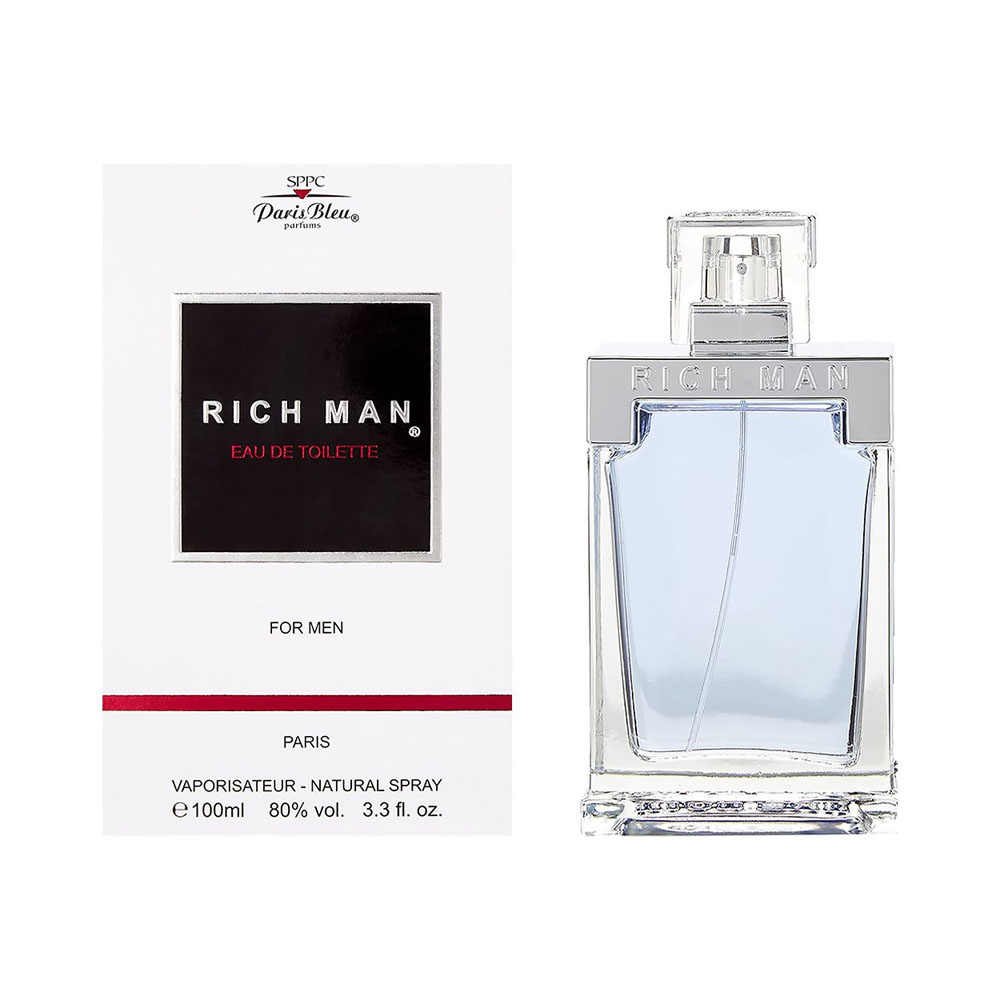 Perfume Paris Bleu Rich Man Eau de Toilette Masculino 100ML