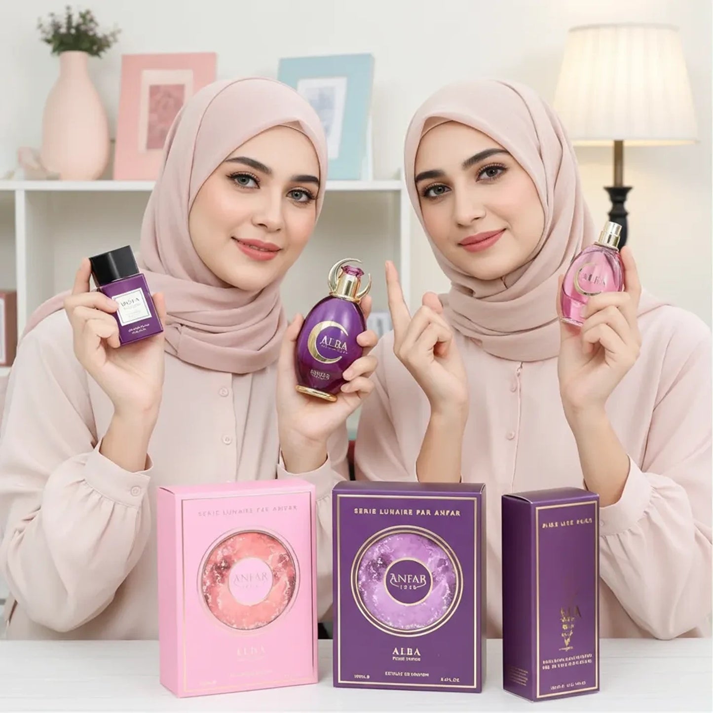 Perfume Anfar Alba Pour Femme Extrait de Parfum Feminino 100ML