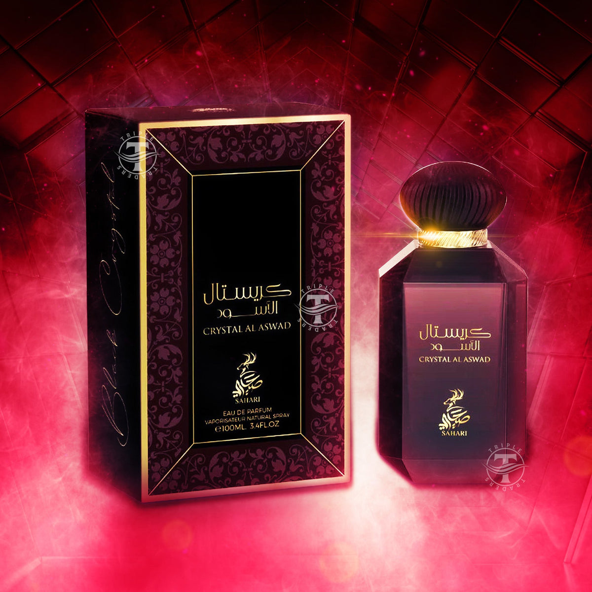 Perfume Sahari Crystal Al Aswad Eau de Parfum Feminino 100ML