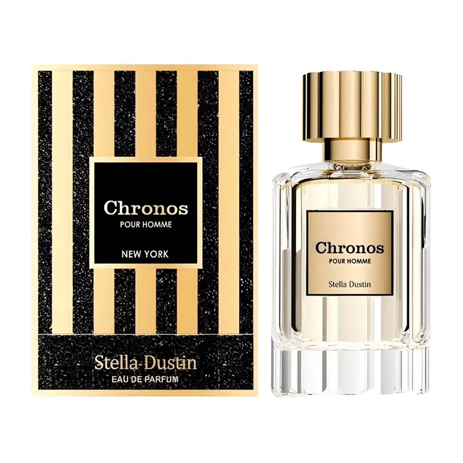 Perfume Stella Dustin Chronos Pour Homme Eau de Parfum Masculino 100ML