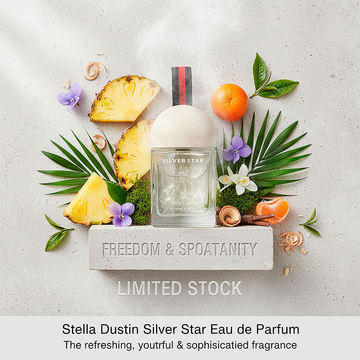 Perfume Stella Dustin Collection Silver Star Eau de Parfum Masculino 30ML