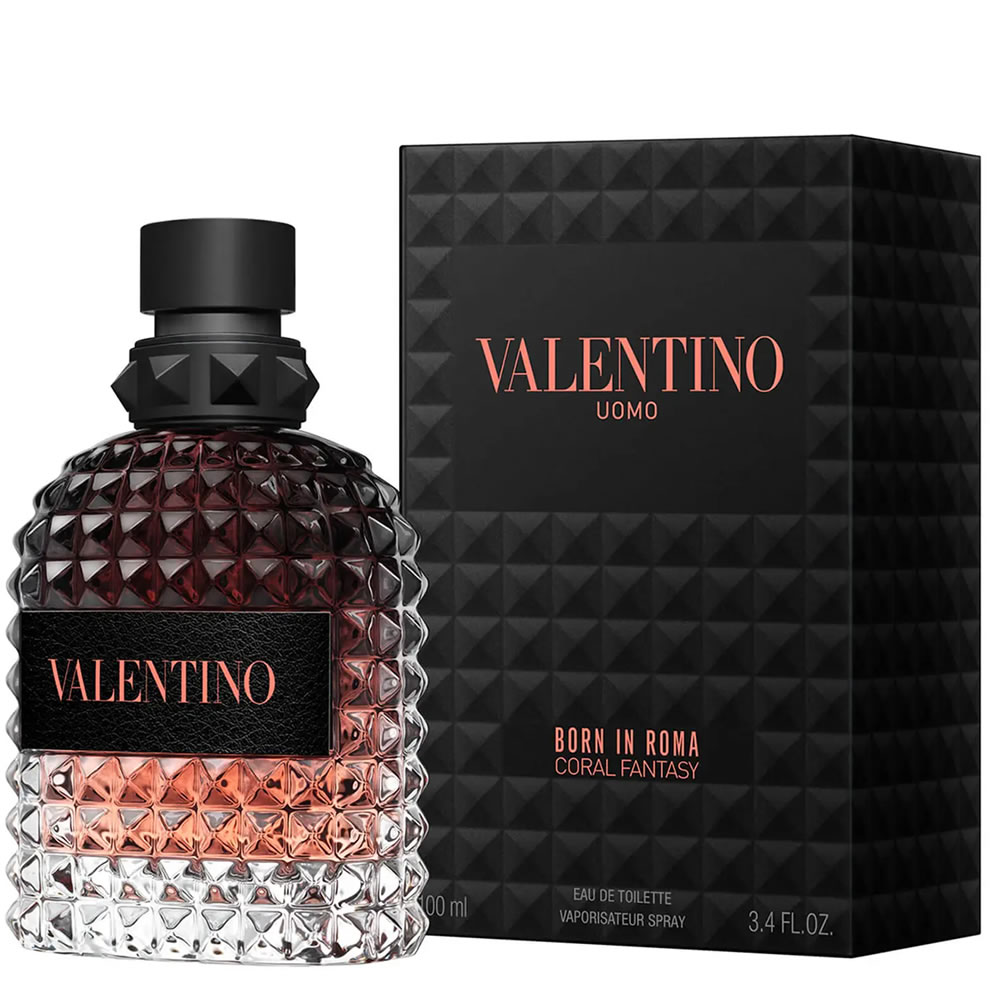 Perfume Valentino Uomo Born In Roma Coral Fantasy Eau de Toilette Masculino 100ML