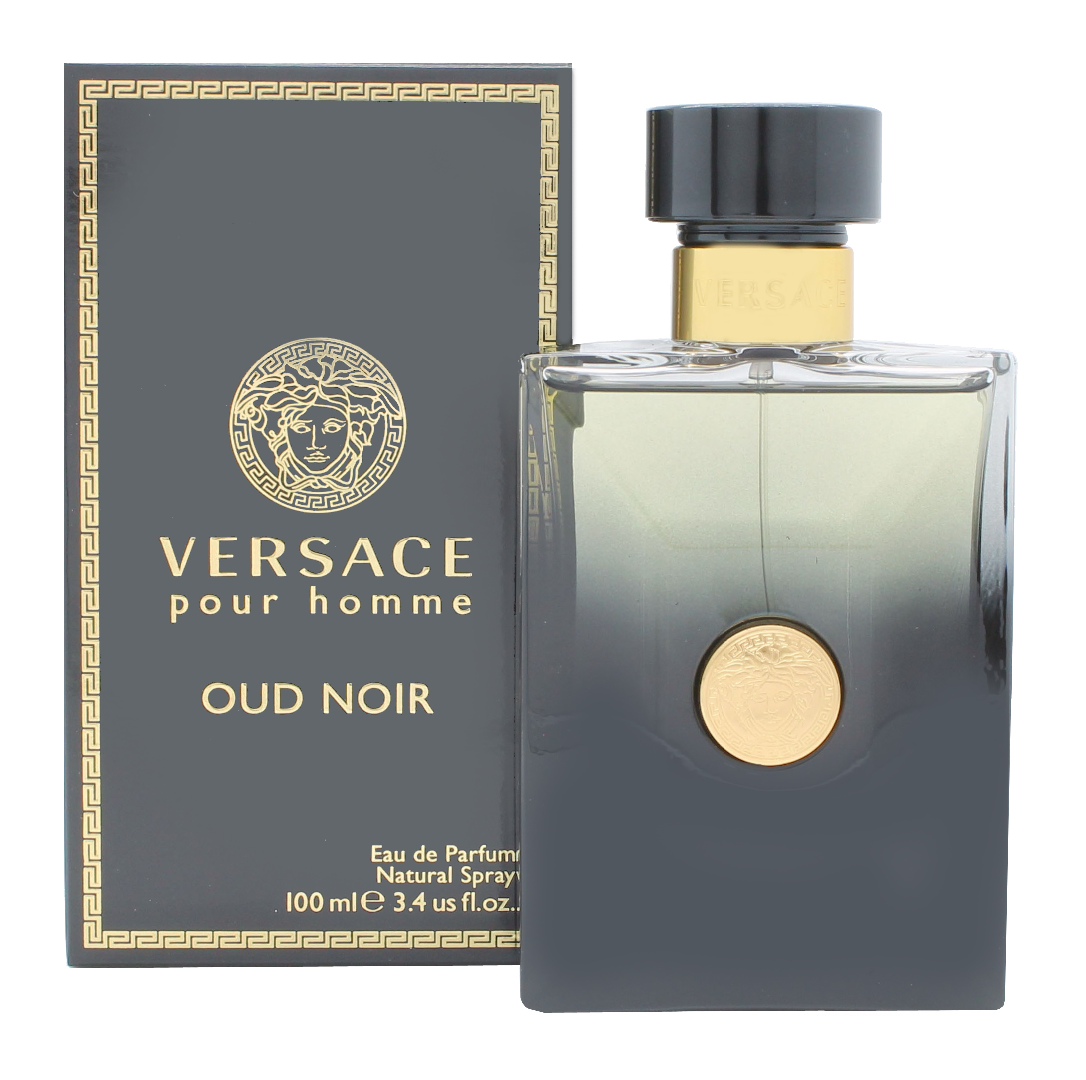 Perfume Versace Pour Homme Oud Noir Eau de Parfum Masculino 100ML