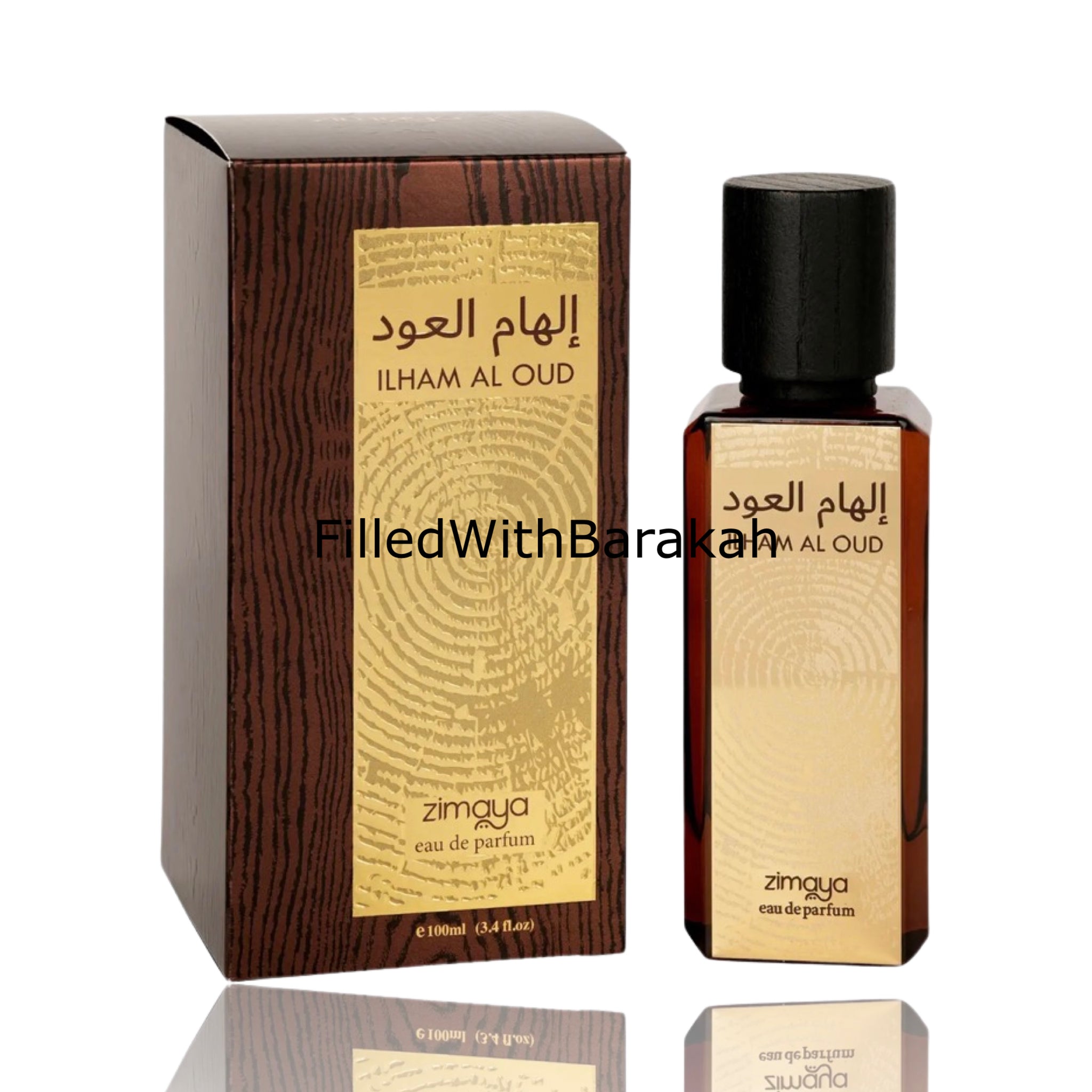 Perfume Zimaya Ilham Al Oud Eau de Parfum Unissex 100ML