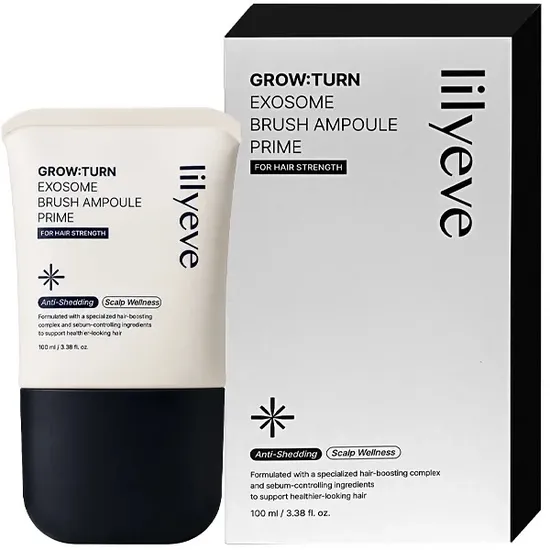 Lilyeve Grow: Turn Exosome Brush Ampoule Prime Black · Tratamento Capilar