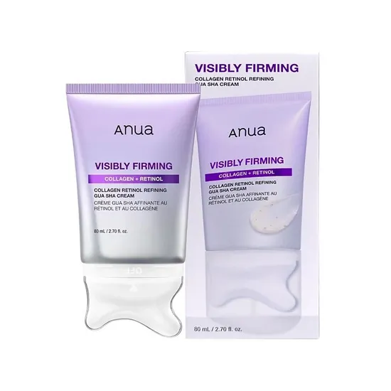 Anua Visibly Firming Collagen Retinol Refining Gua Sha Cream 80ML 9326 · Creme Facial