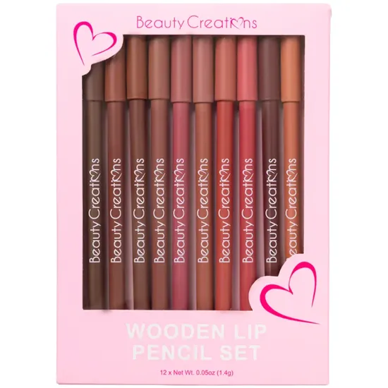 Beauty Creations Set Delineador de Labios Wooden WLP-Set · Lápis