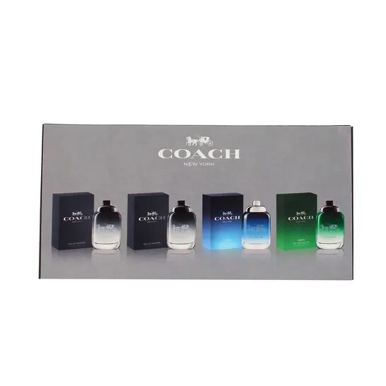Coach Masc Kit Miniaturas 4.5ML For Men+Blue+Green