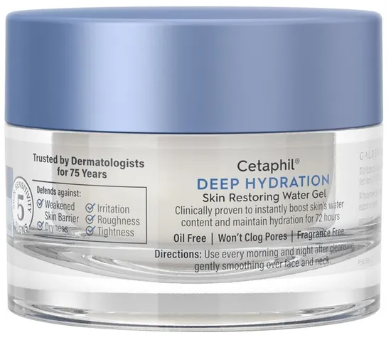 Cetaphil Deep Hydration Skin Restoring Water Gel · Creme Facial
