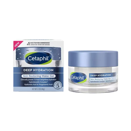 Gel Hidratante Cetaphil Deep Hydration · Limpador Facial