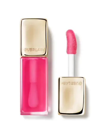 Óleo Labial Guerlain Aceite Labial Kisskiss Bee Glow 458 Pop Rose · Gloss