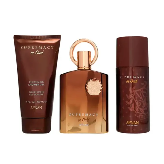 Kit Afnan Supremacy In Oud (M) 100ML + Deo 150ML + Shower Gel 150ML · Gel de Banho